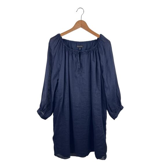 Banana Republic Ramie Balloon Sleeve Mini Dress - Picture 1 of 7